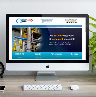 Breizhdez.fr : Réalisation de site web et blog : Site Gaz Combustion : Entretien, Maintenance, Réglage, Dépannage appareils de chauffe