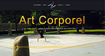 Dezz.fr : Réalisation de site web et blog : Art Corporel - Danseuse et Chorégraphe : Virginie VICCARO